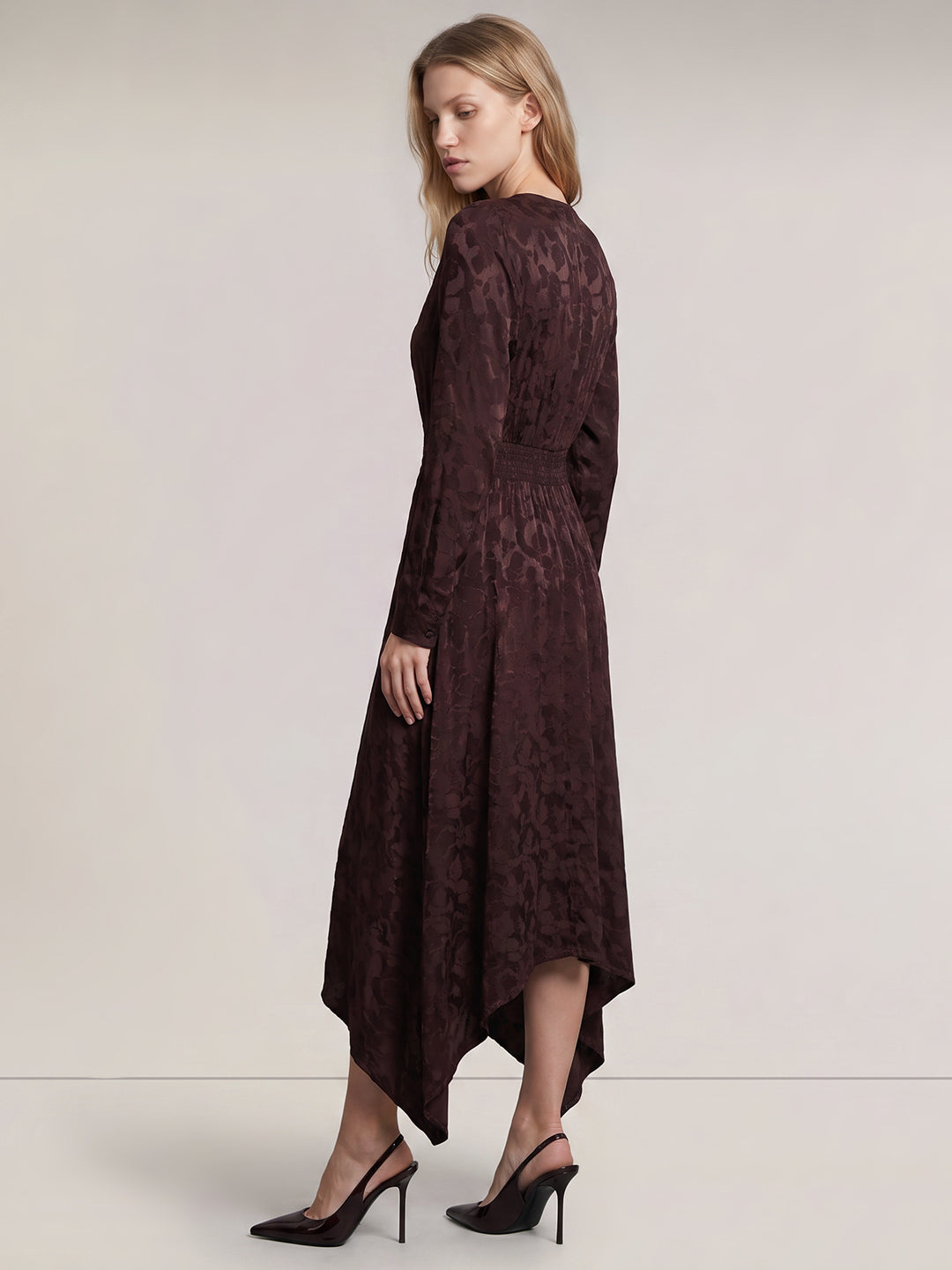 Floral V-Neck Midaxi Dress