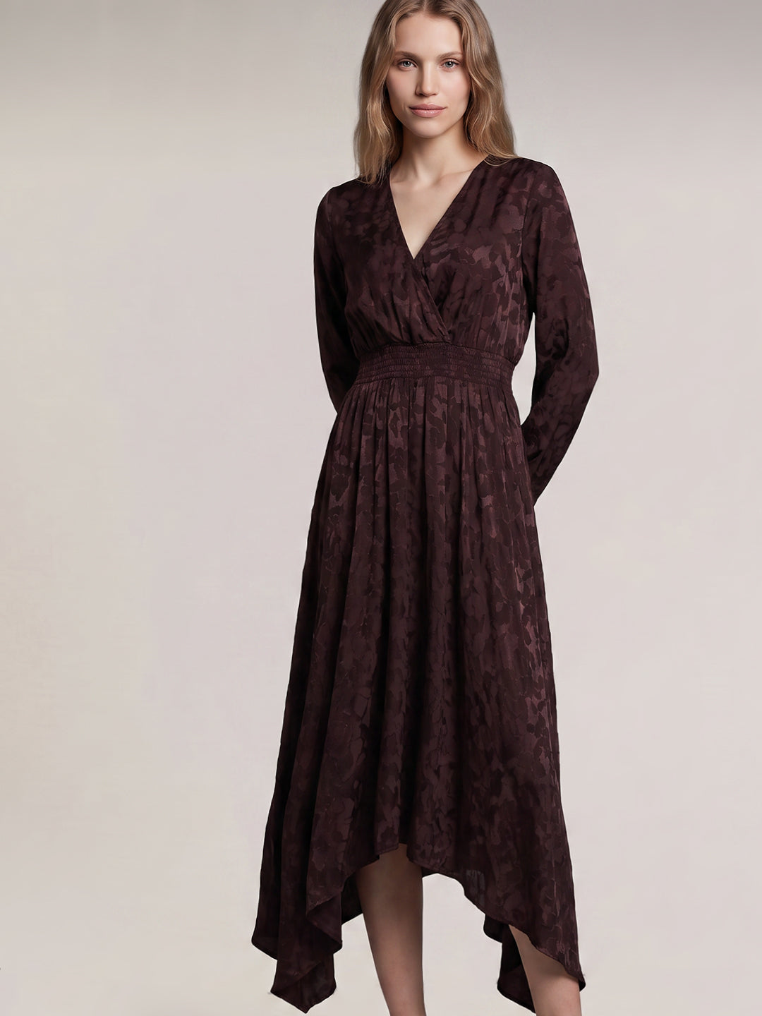 Floral V-Neck Midaxi Dress