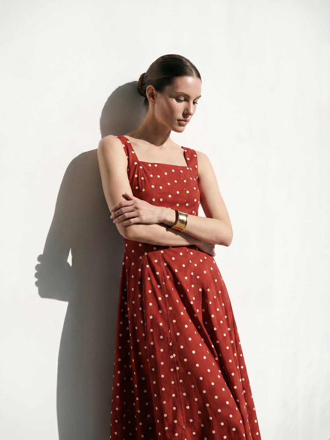 Polka Dot Midi Dress