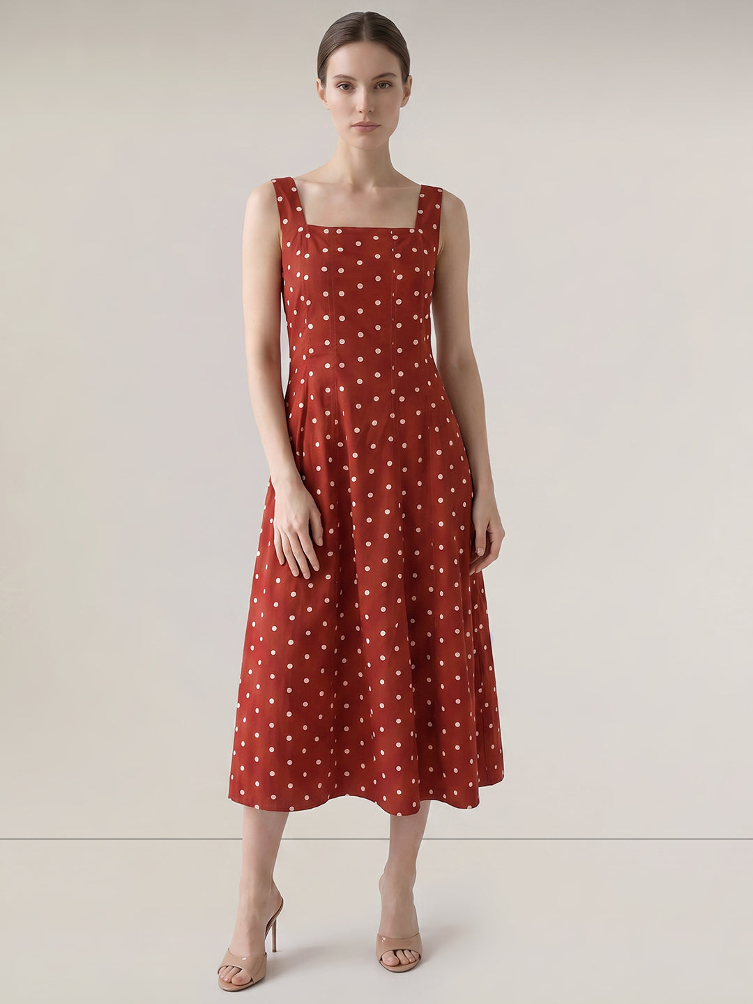Polka Dot Midi Dress