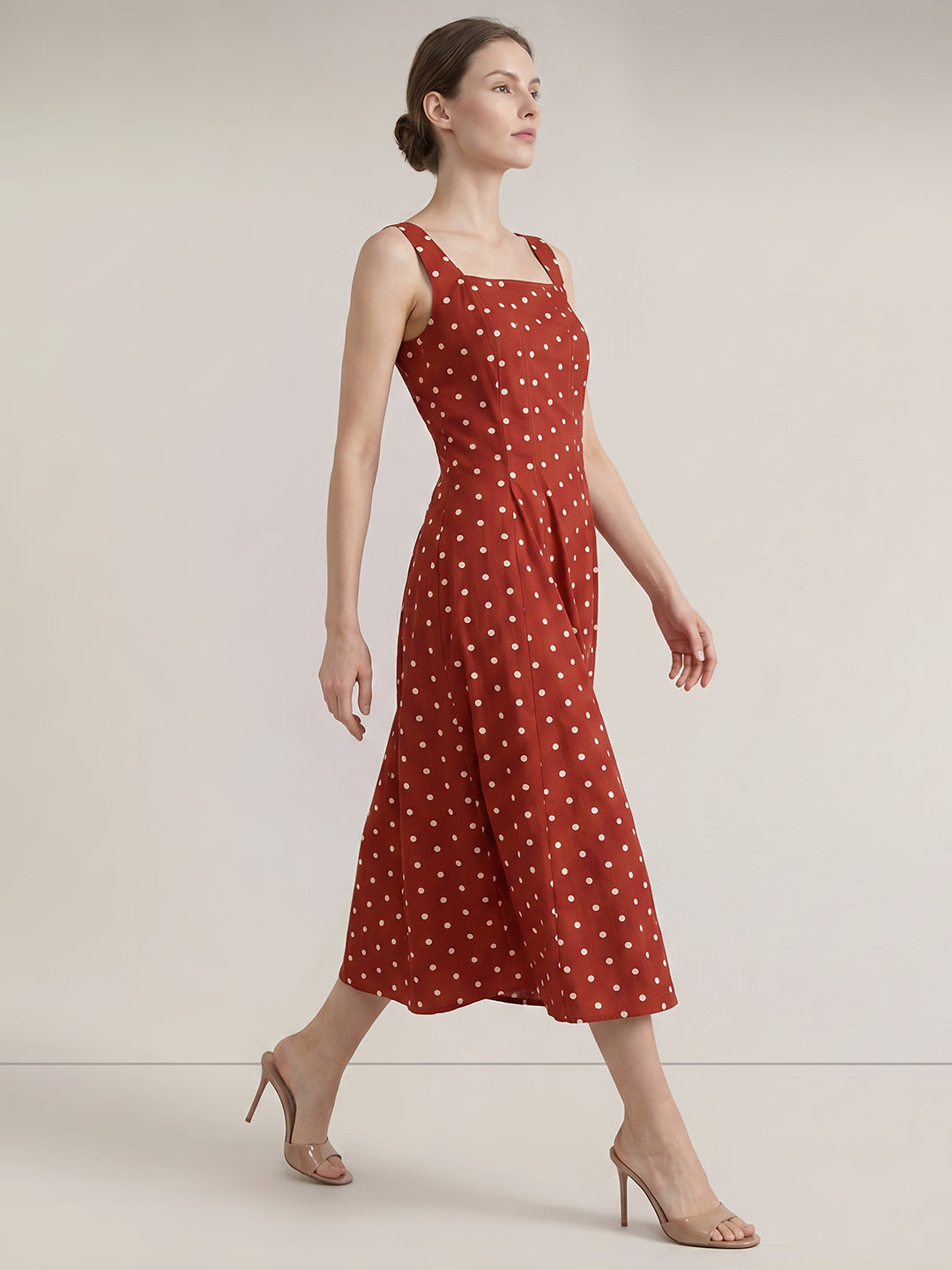 Polka Dot Midi Dress