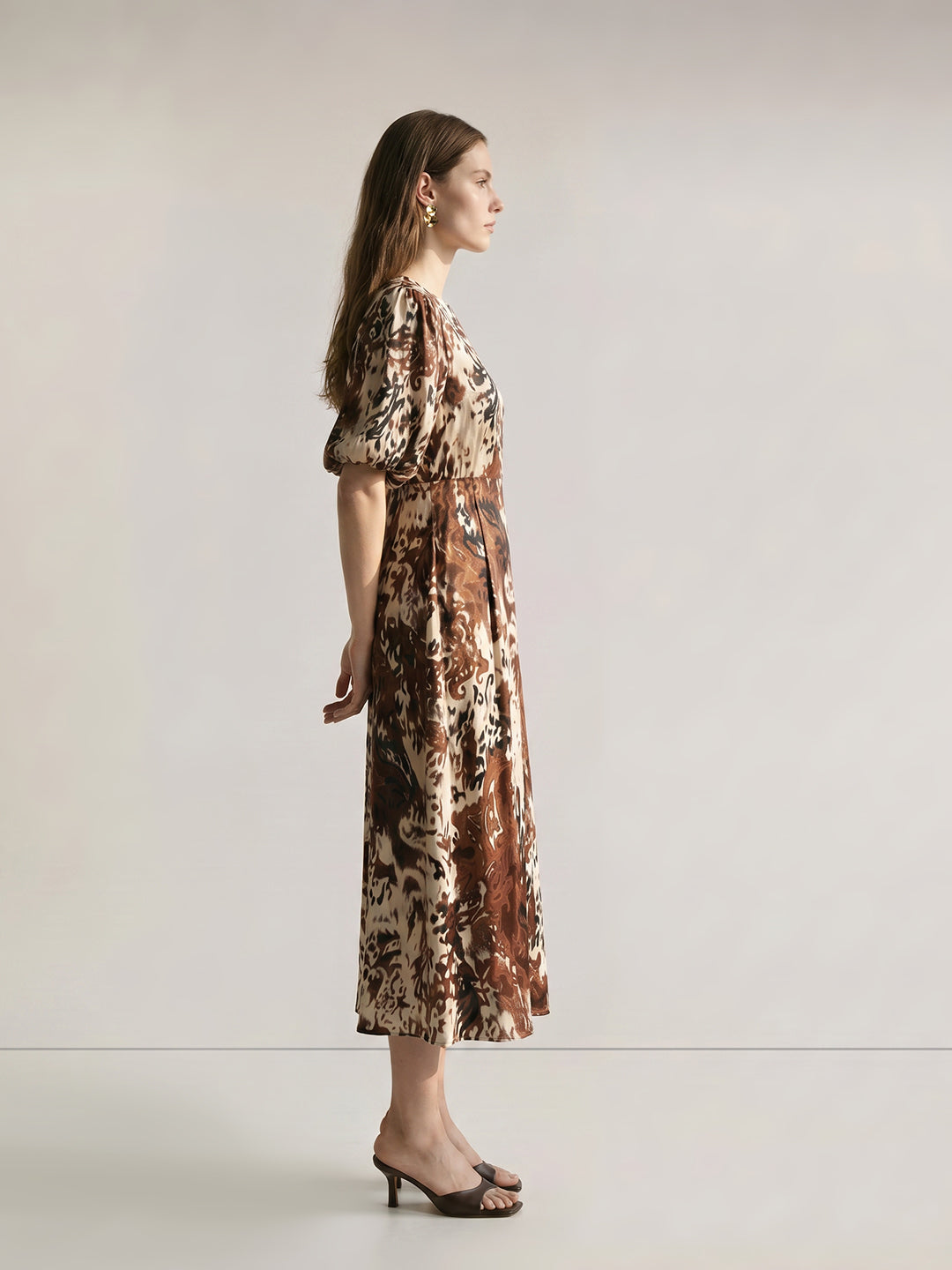 Printed Midi Dress