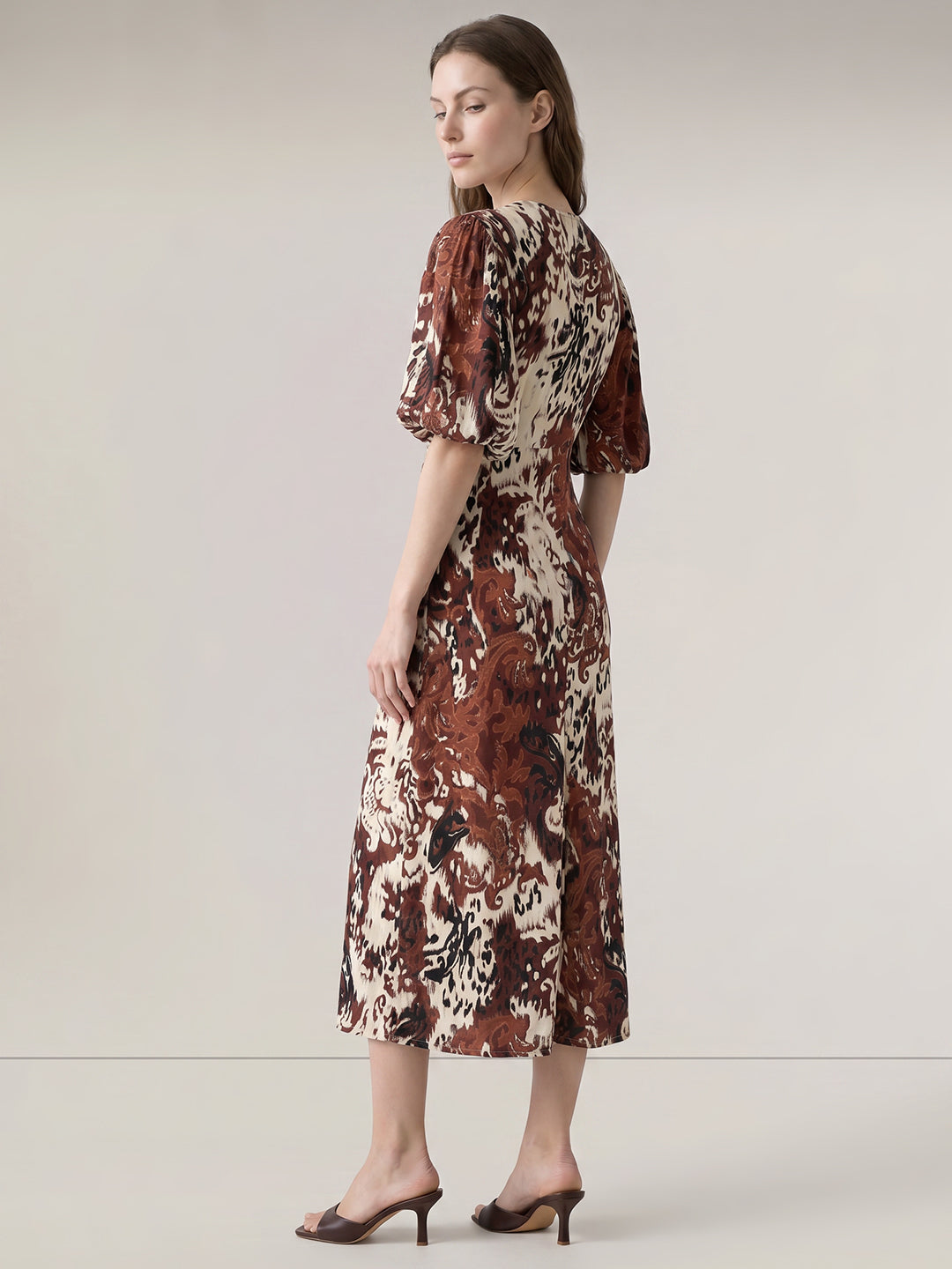 Printed Midi Dress
