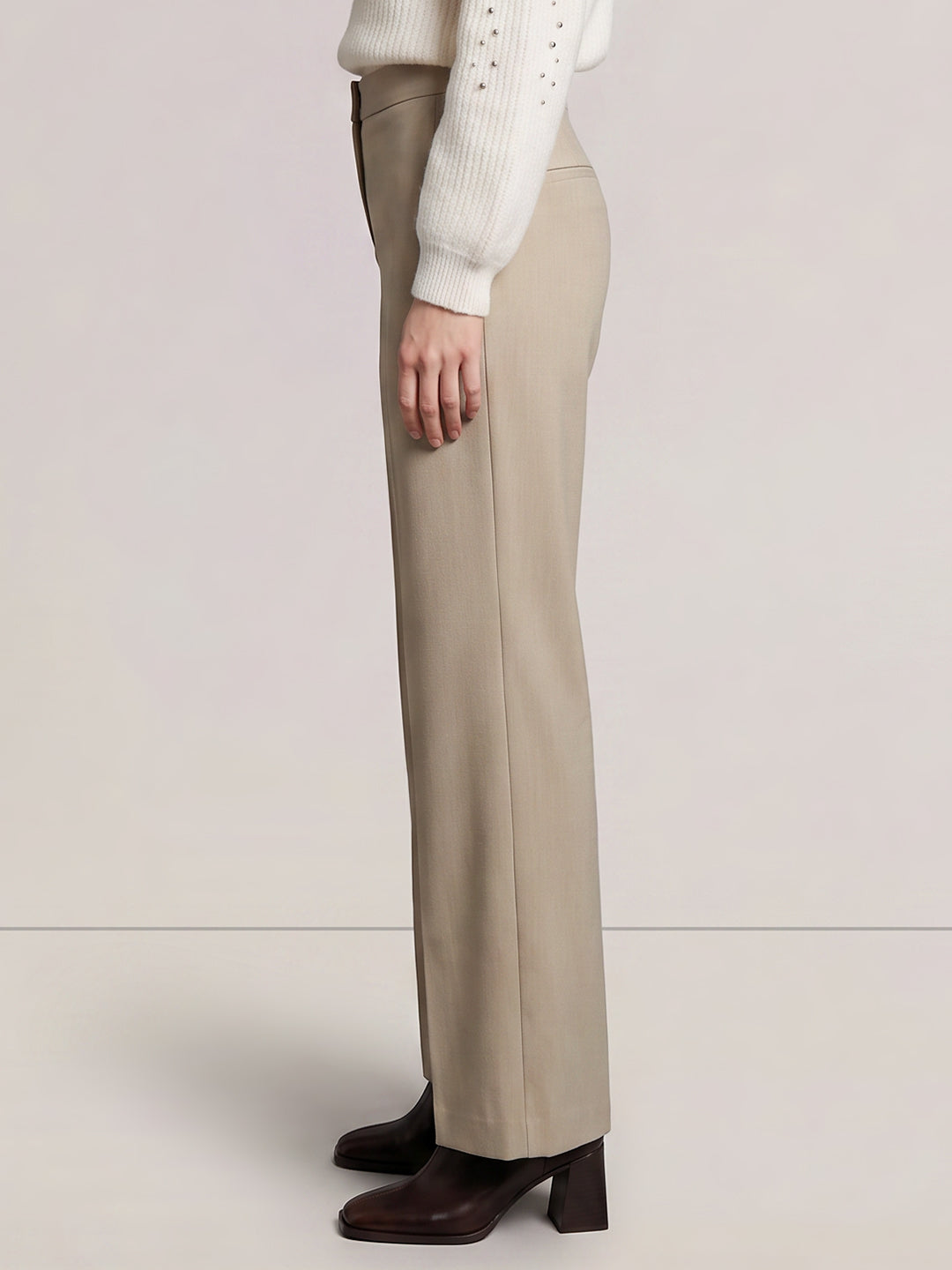 Mid Rise Bootcut Pants