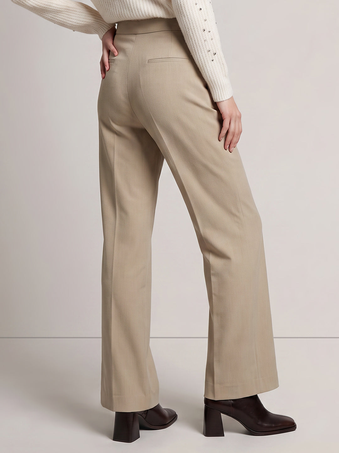 Mid Rise Bootcut Pants