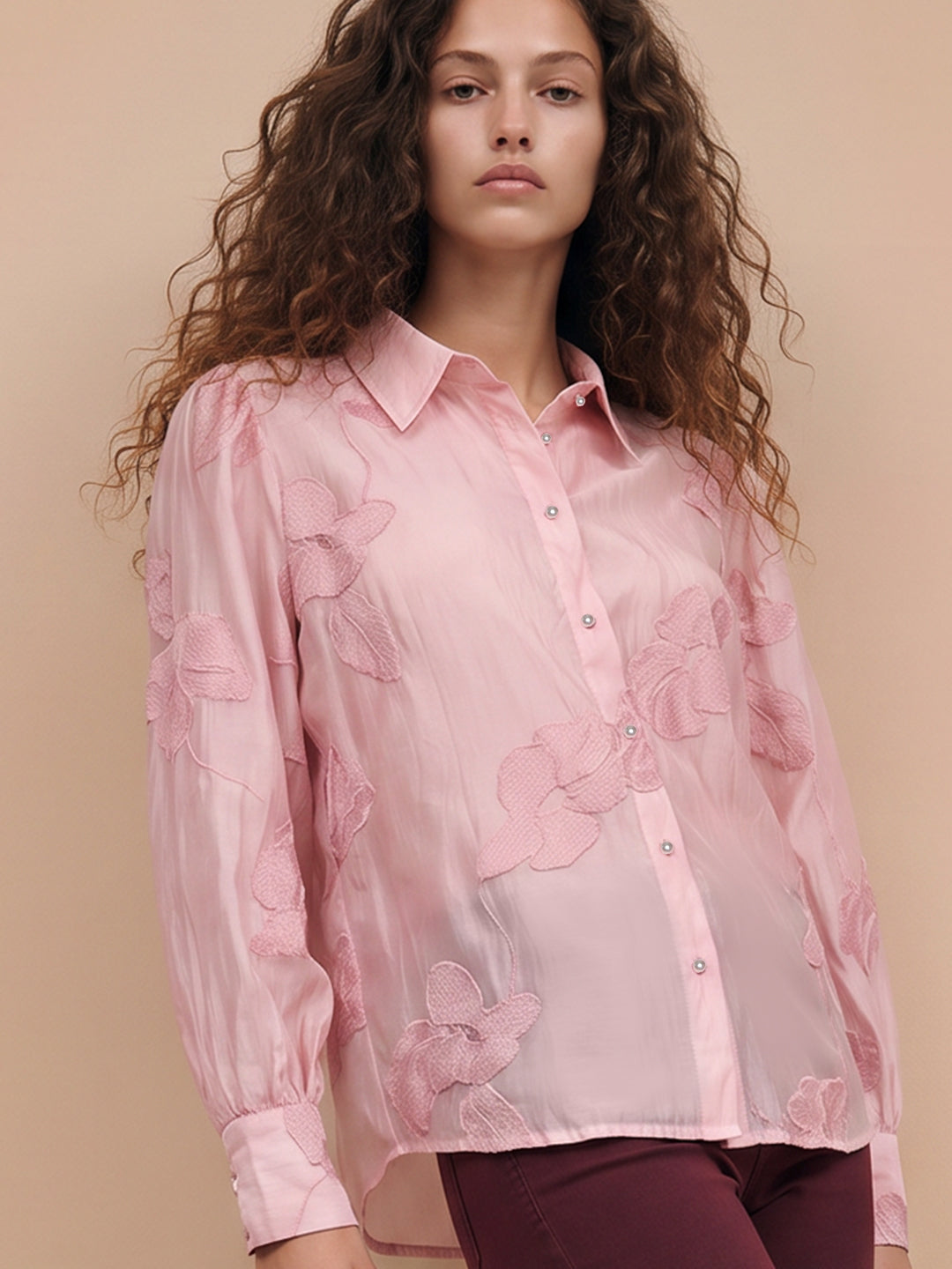 Pink Floral Shirt