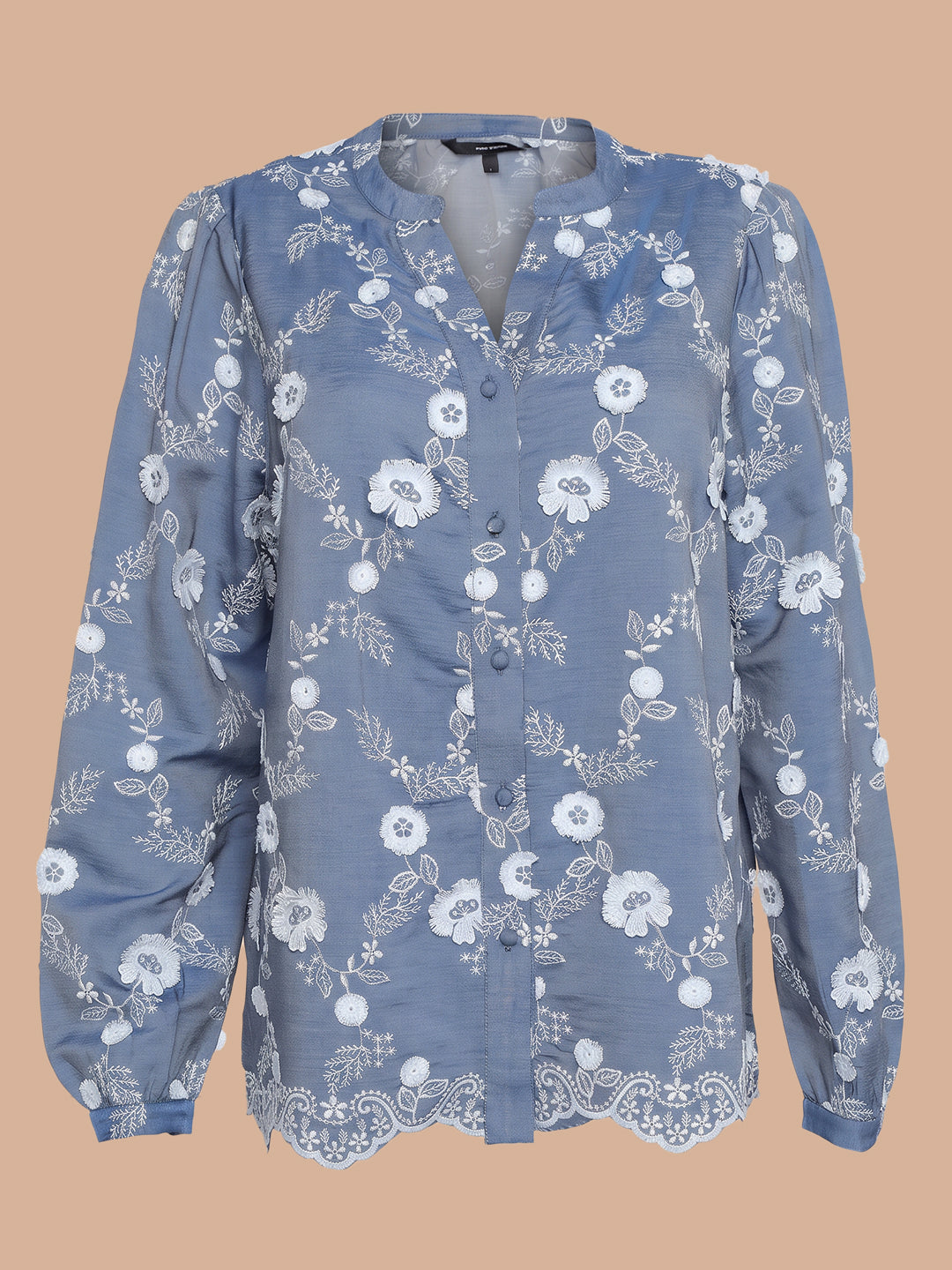 Blue Floral Top