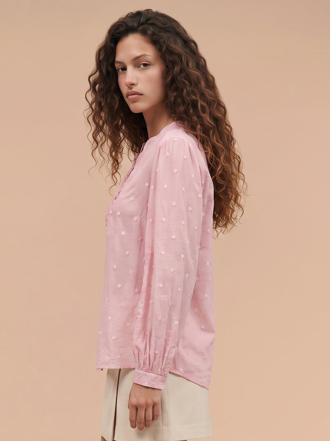 Pink Textured Top