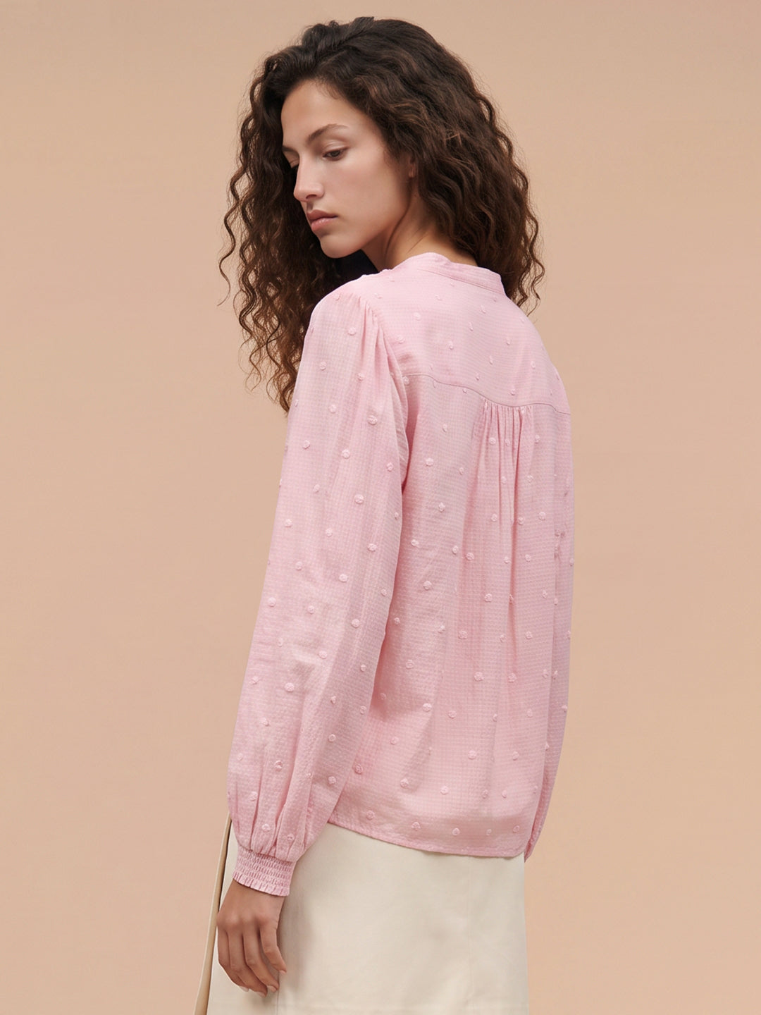 Pink Textured Top