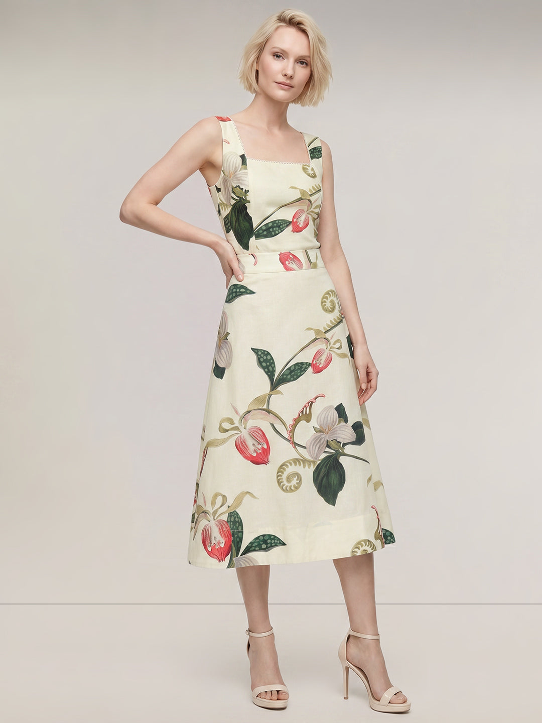 Floral High Rise Skirt