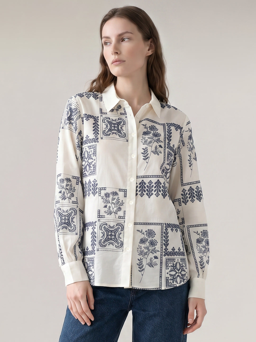 Printed Cotton Shirt