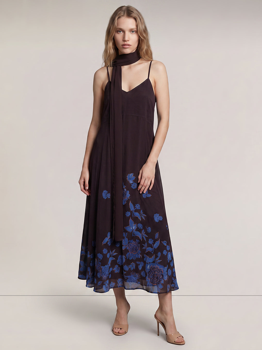 Floral Print Scarf Dress