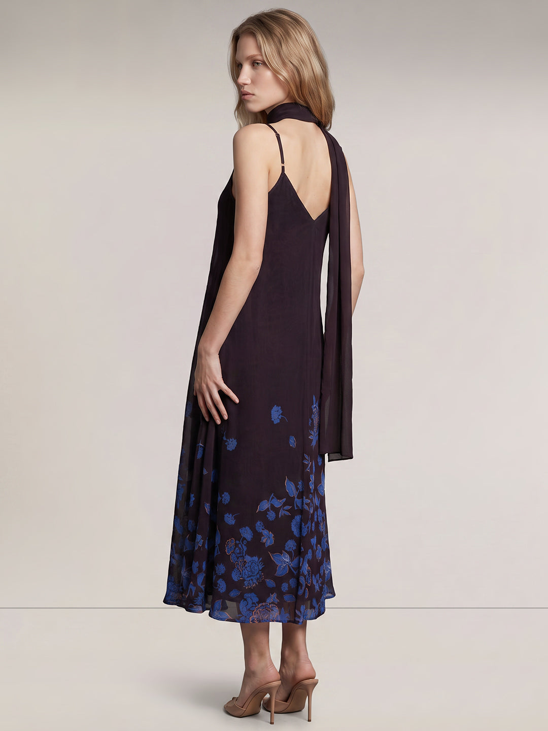 Floral Print Scarf Dress