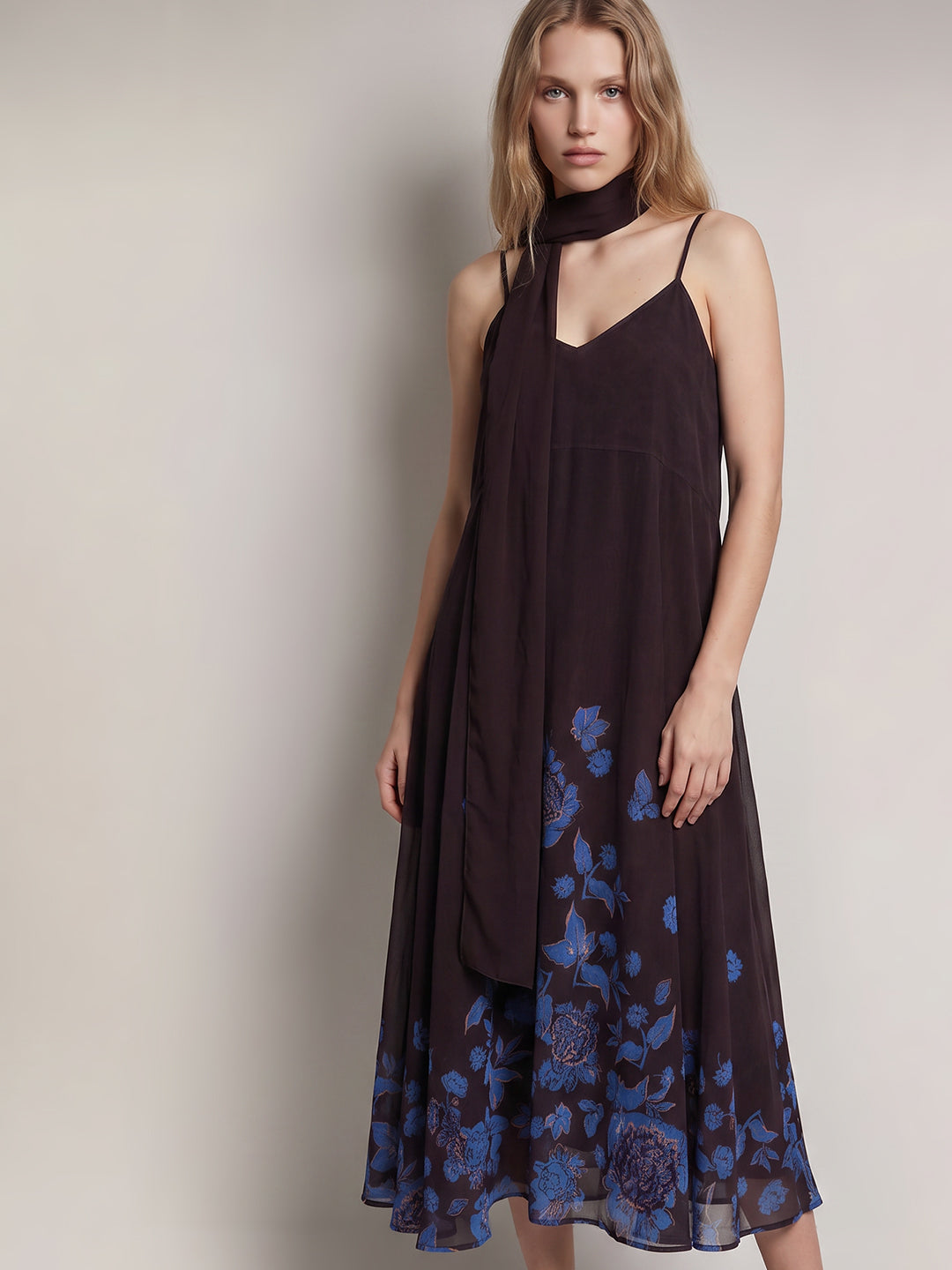 Floral Print Scarf Dress