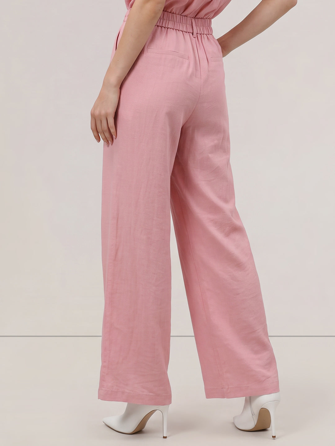 Pink High Rise Pants