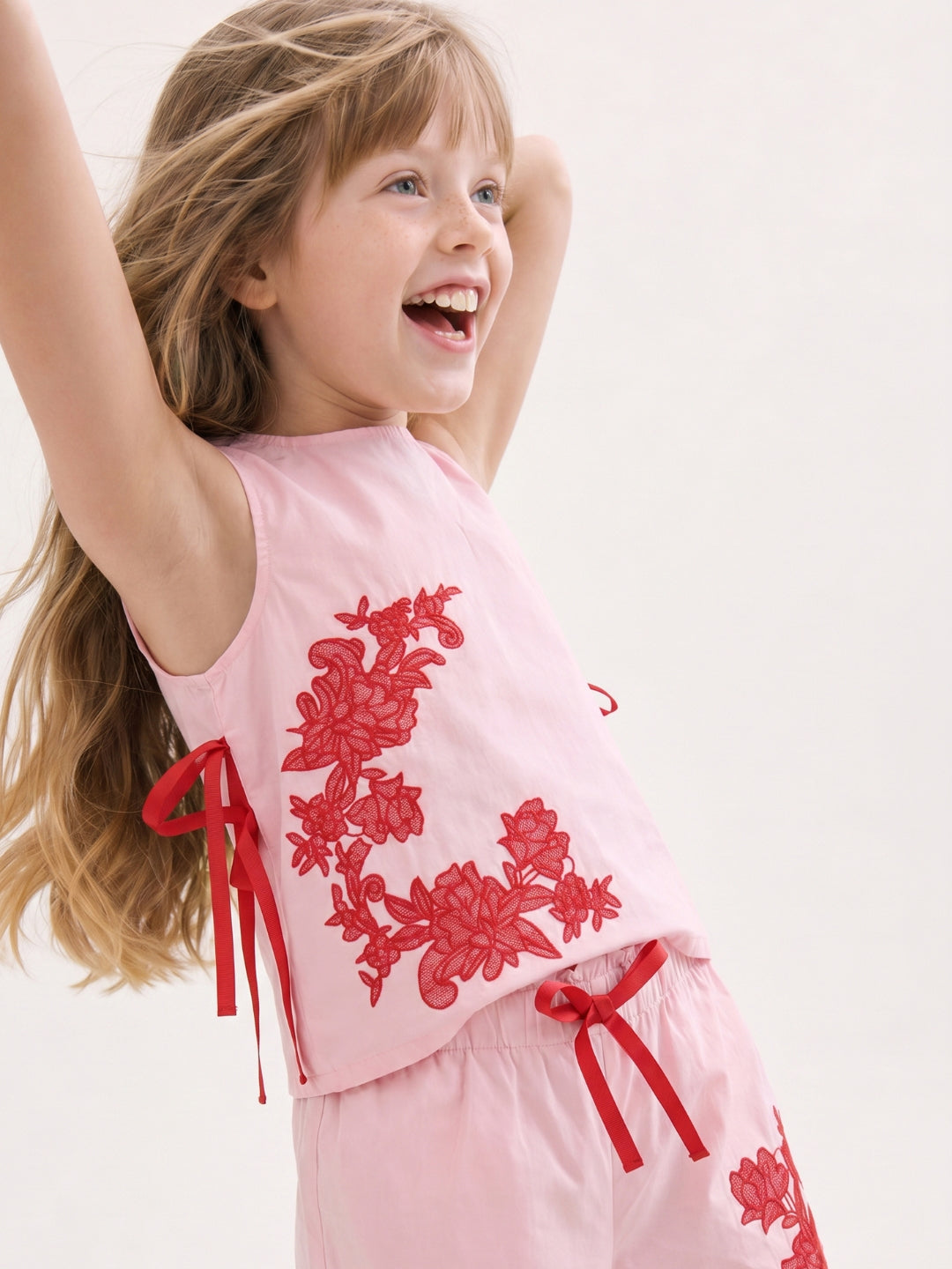 GIRLS Pink Sleeveless Top