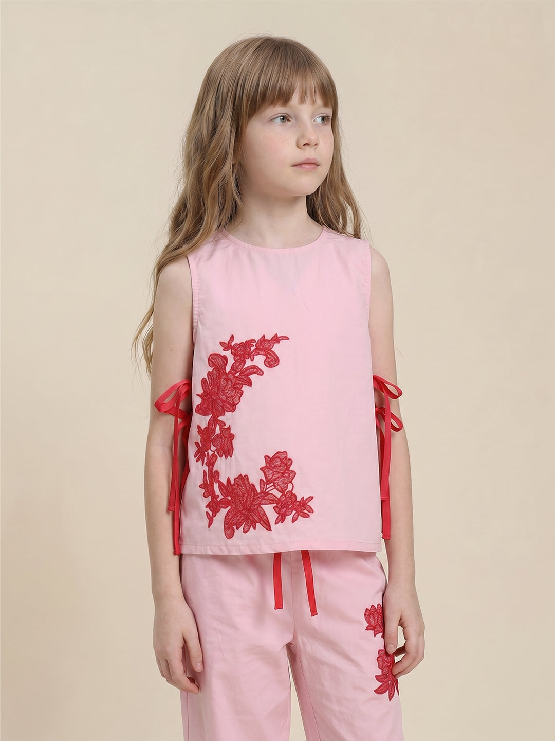 GIRLS Pink Sleeveless Top