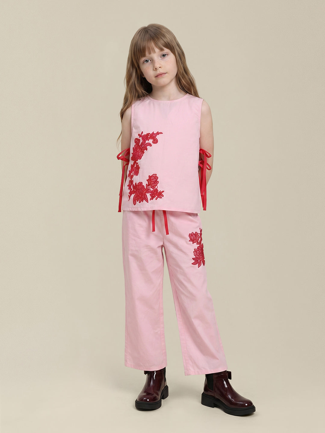 GIRLS Pink Sleeveless Top
