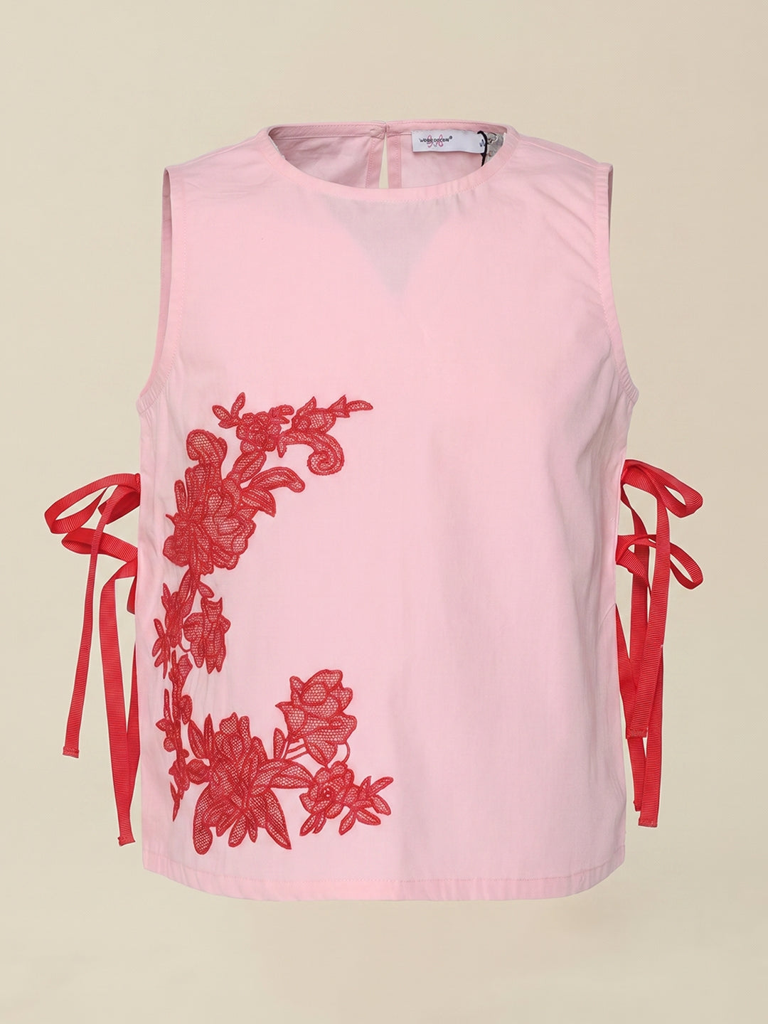GIRLS Pink Sleeveless Top