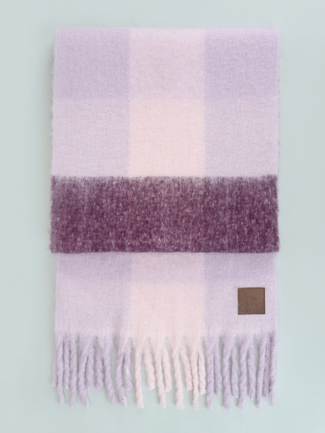 Lilac Printed Long Scarf