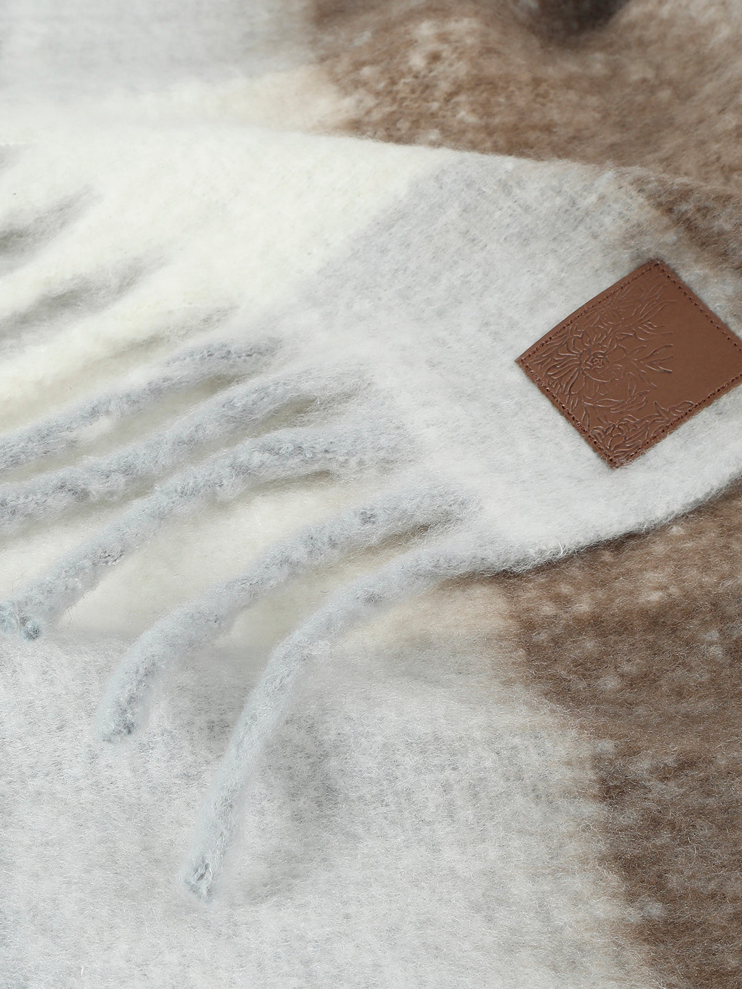 Brown Printed Long Scarf