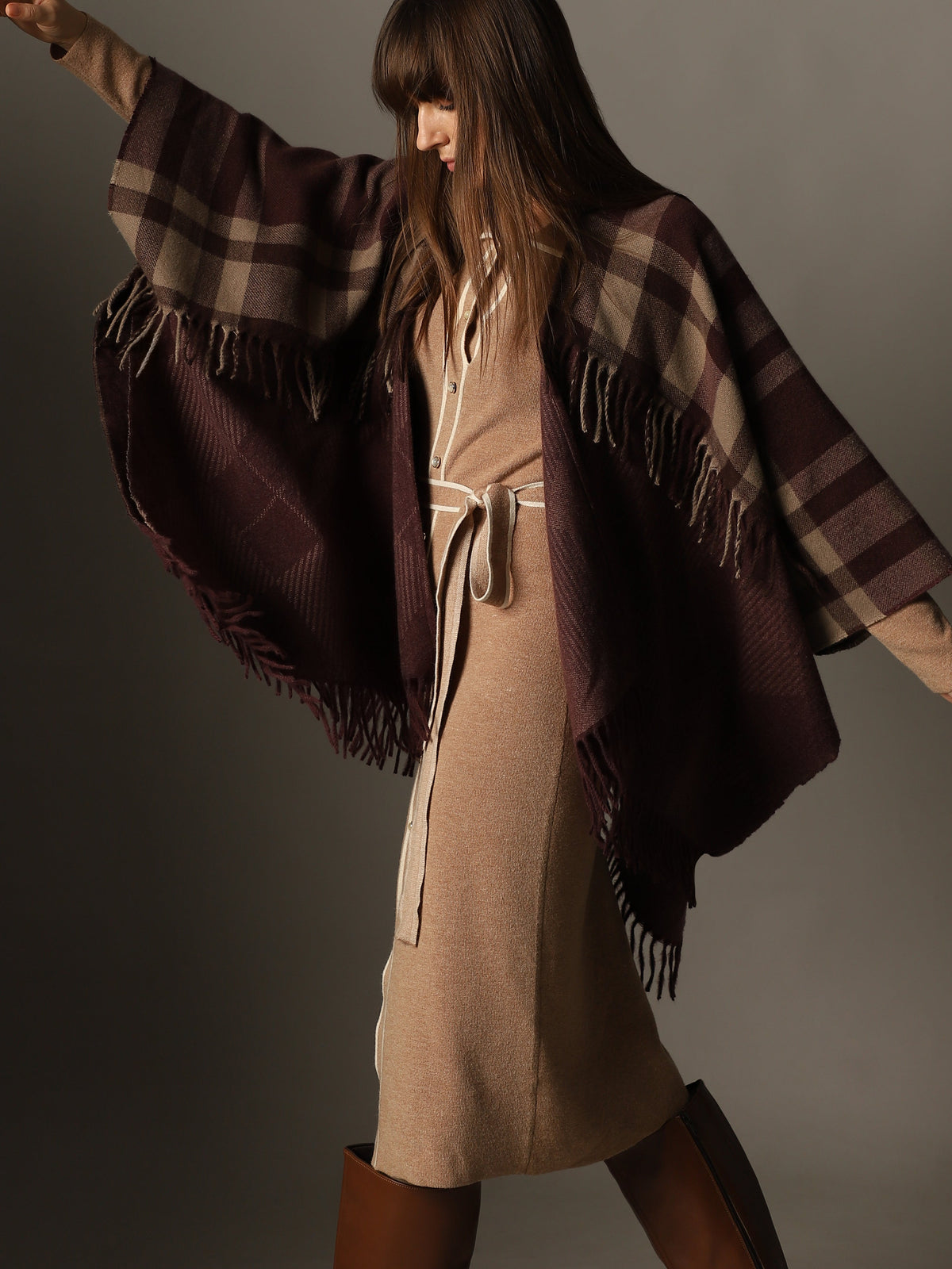 Check Print Poncho