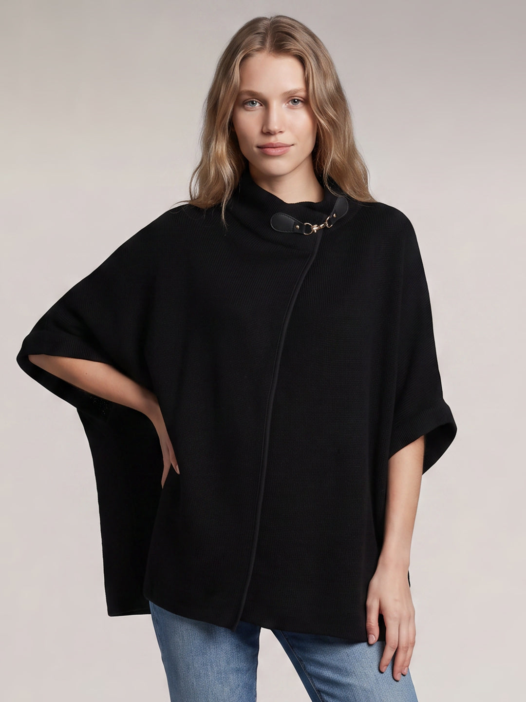 Black Knitted Cape
