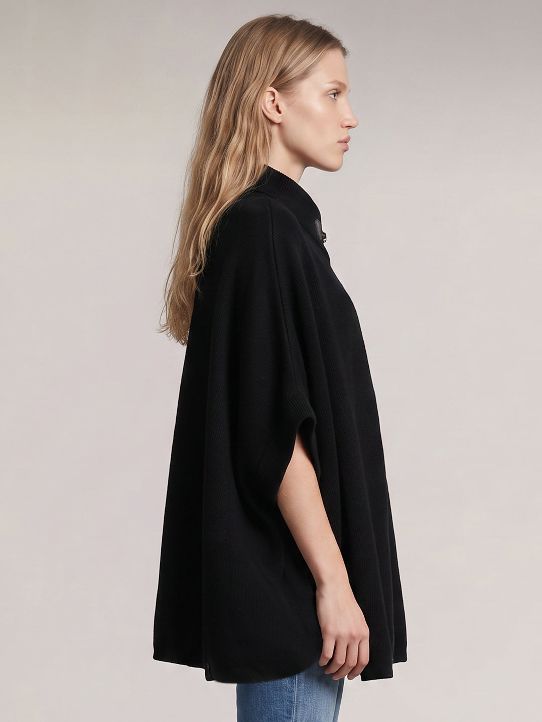 Black Knitted Cape