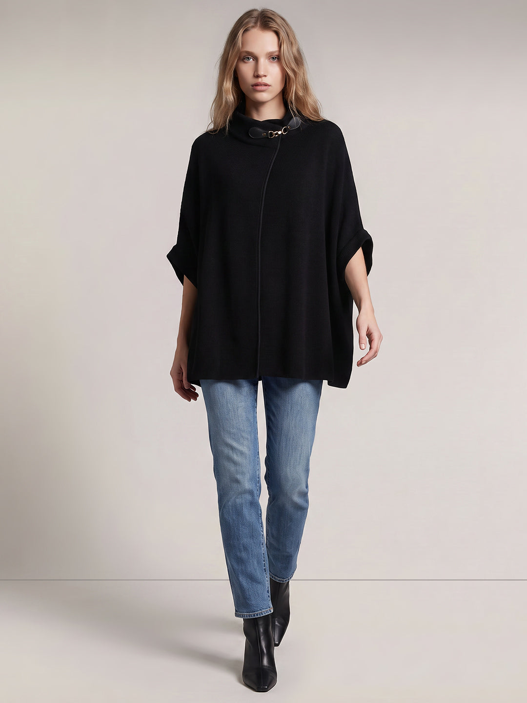 Black Knitted Cape