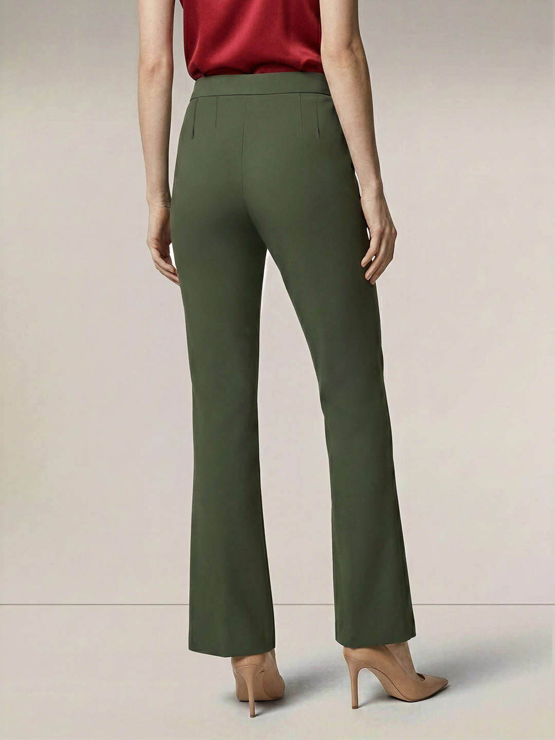 Green Flared Pants