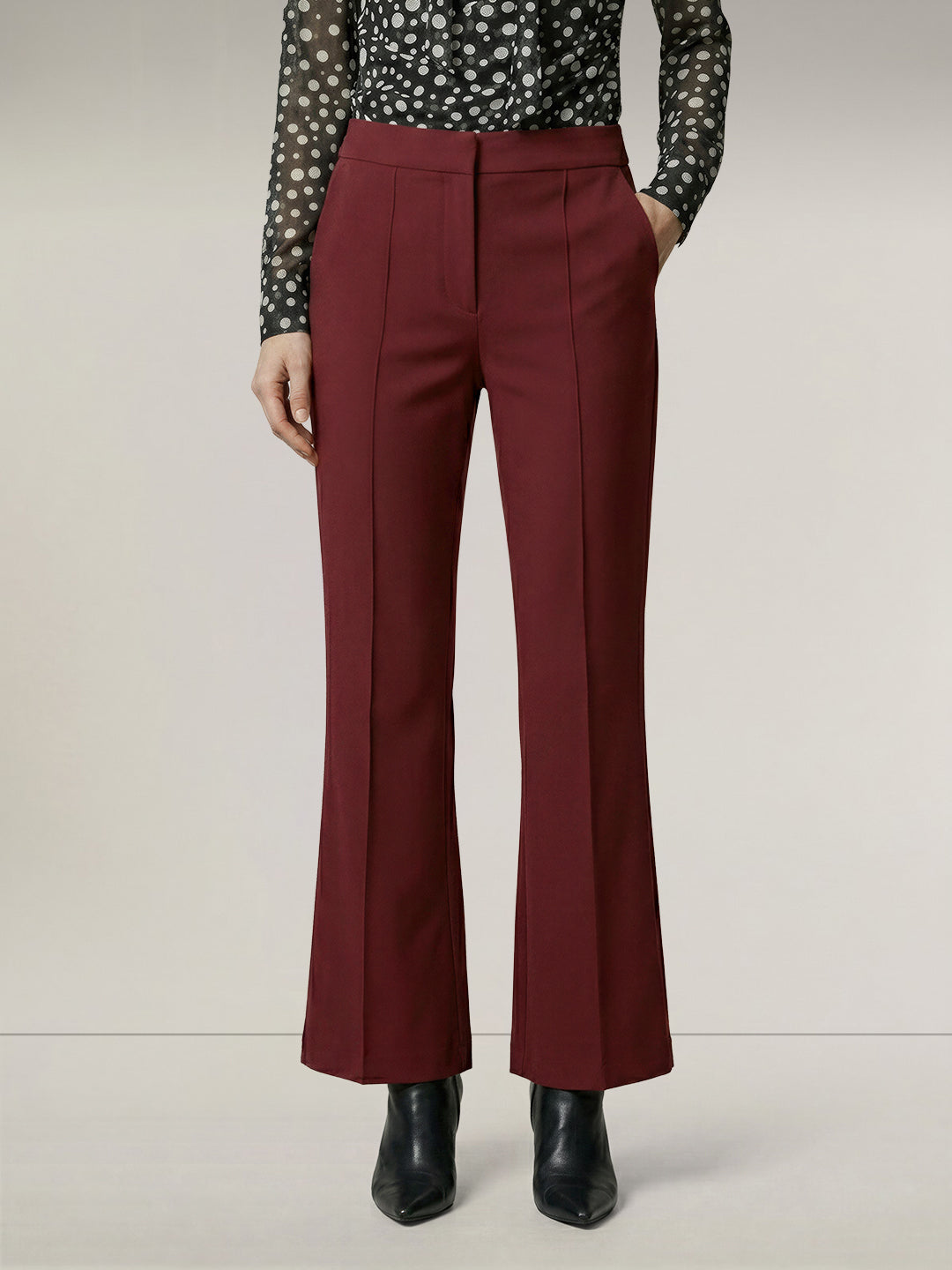 Mid Rise Flared Pants