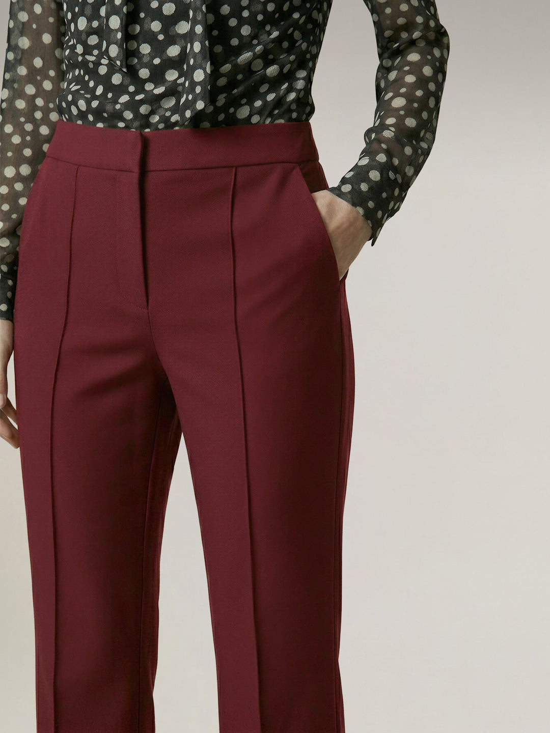 Mid Rise Flared Pants