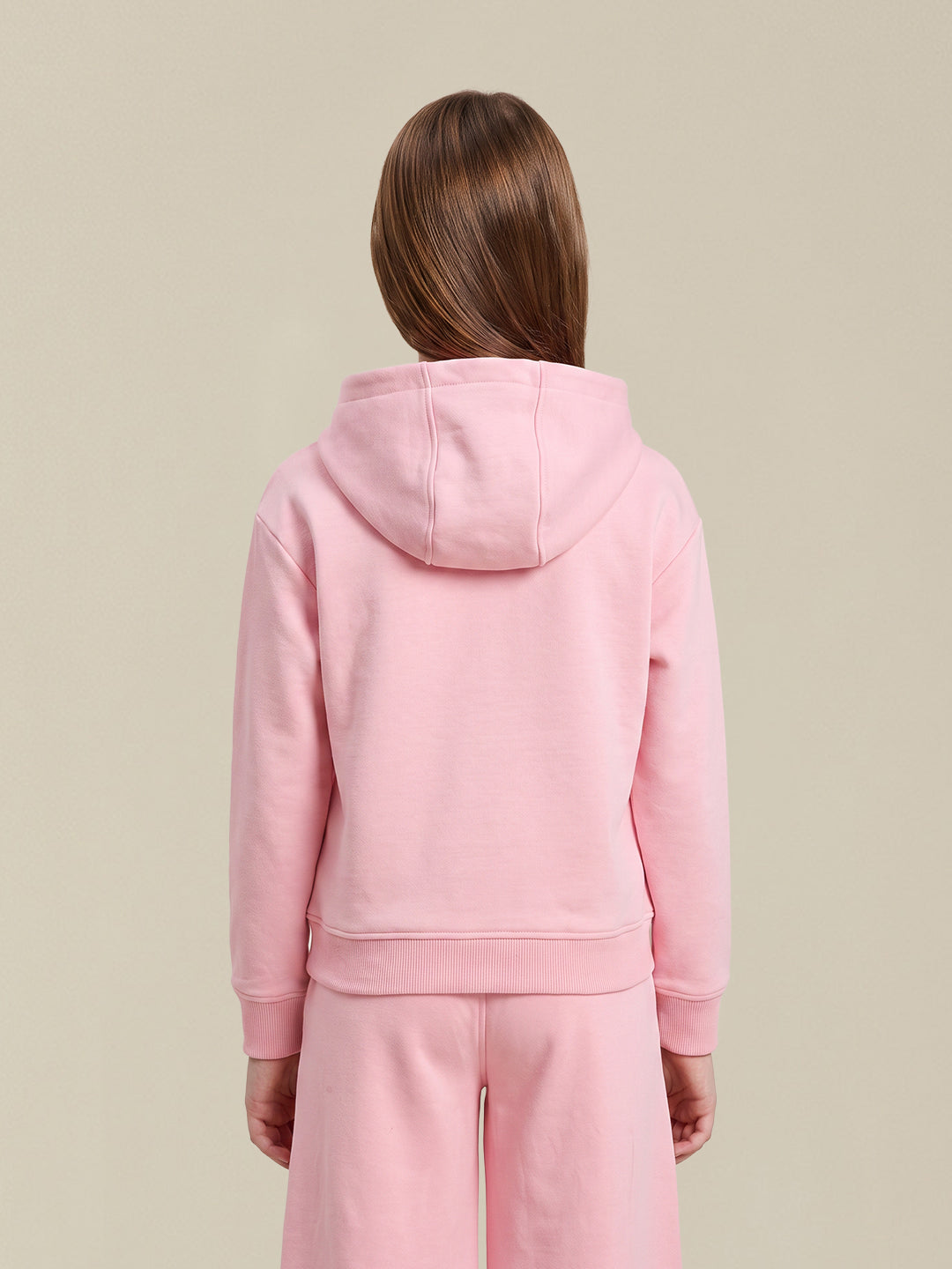 GIRLS Pink Zip Up Hoodie