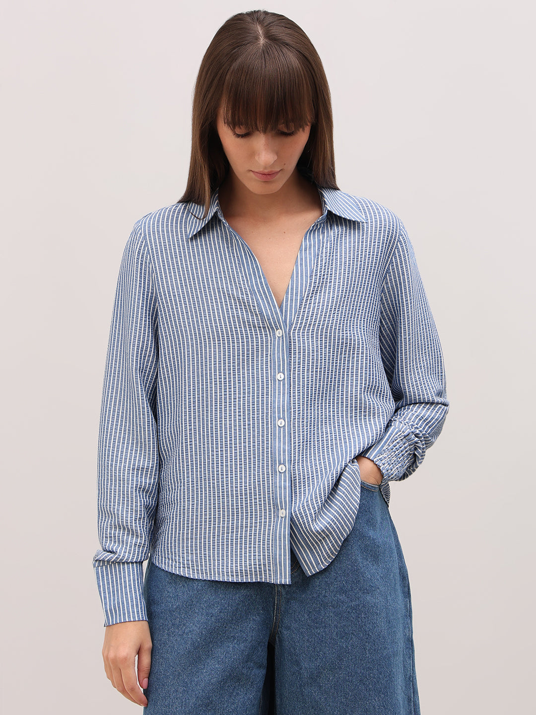 Blue Striped Shirt