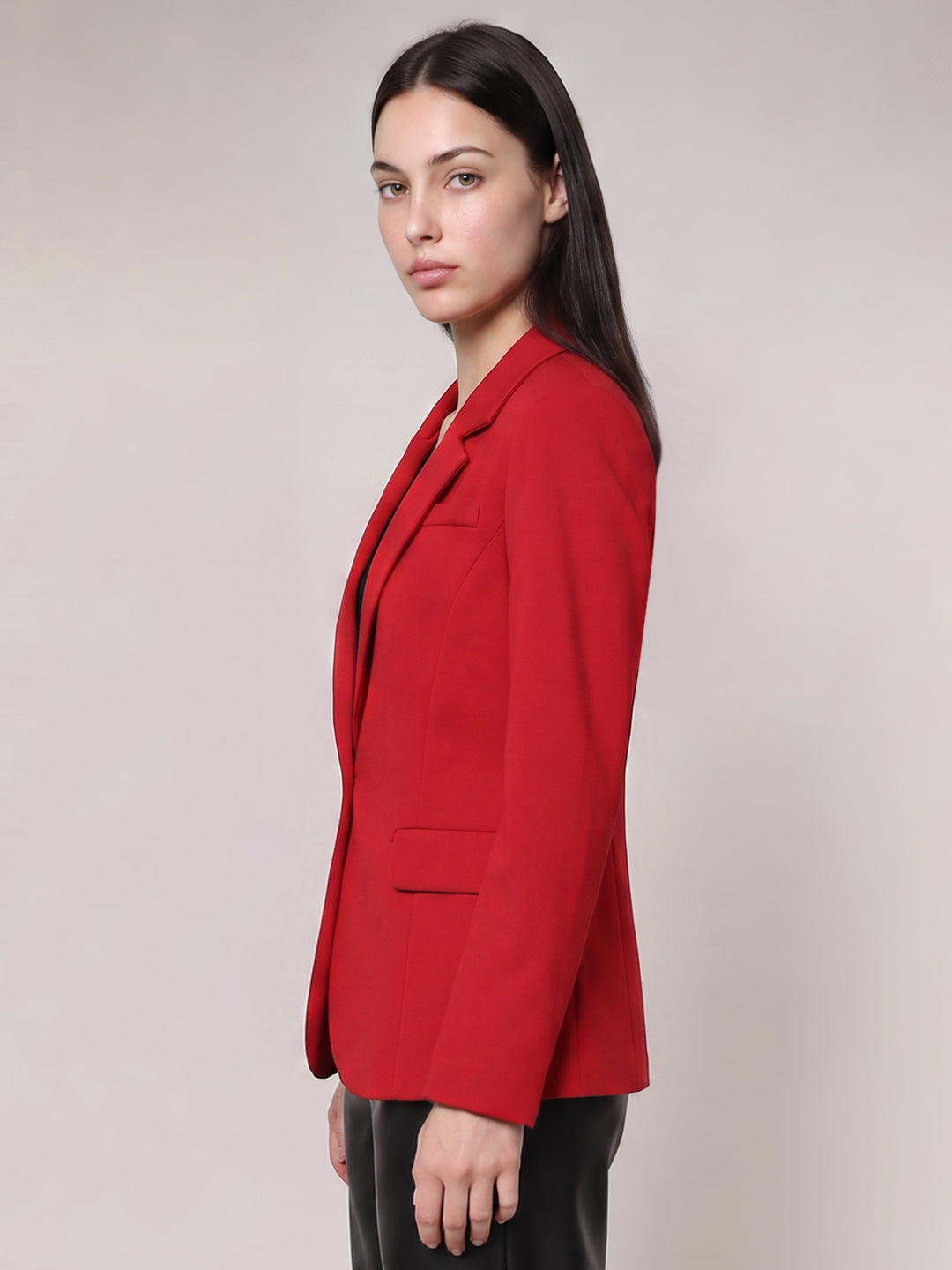 Red Tailored Blazer