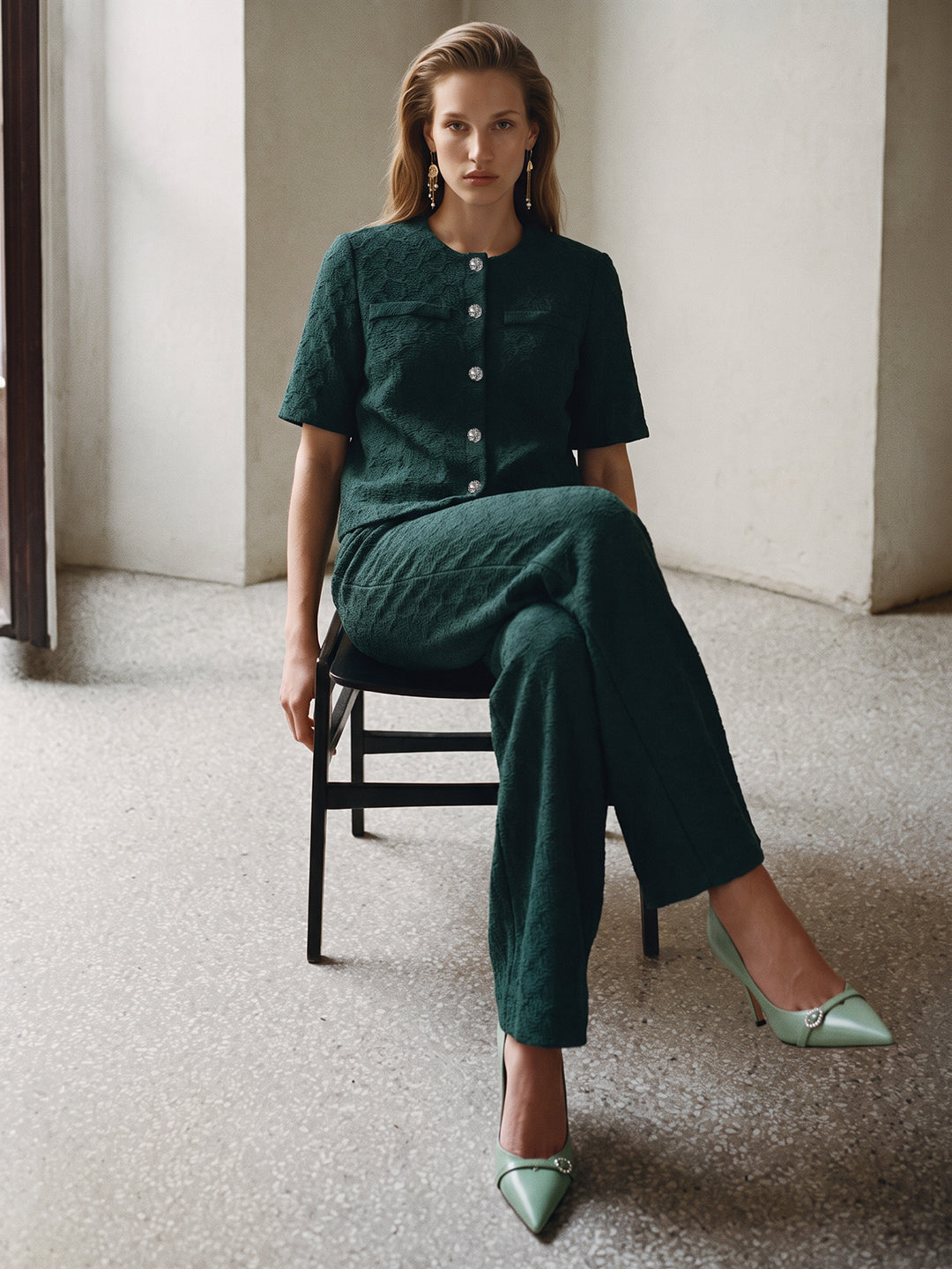 Green Knitted Shirt