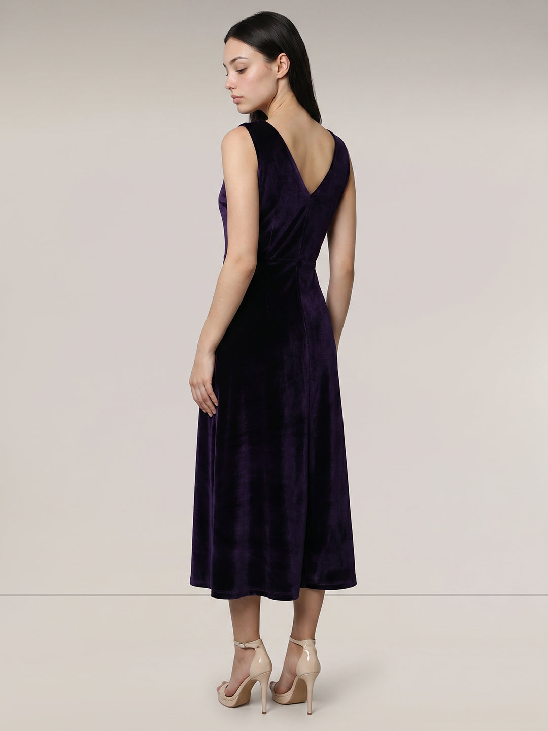 Dark Purple Strappy Dress