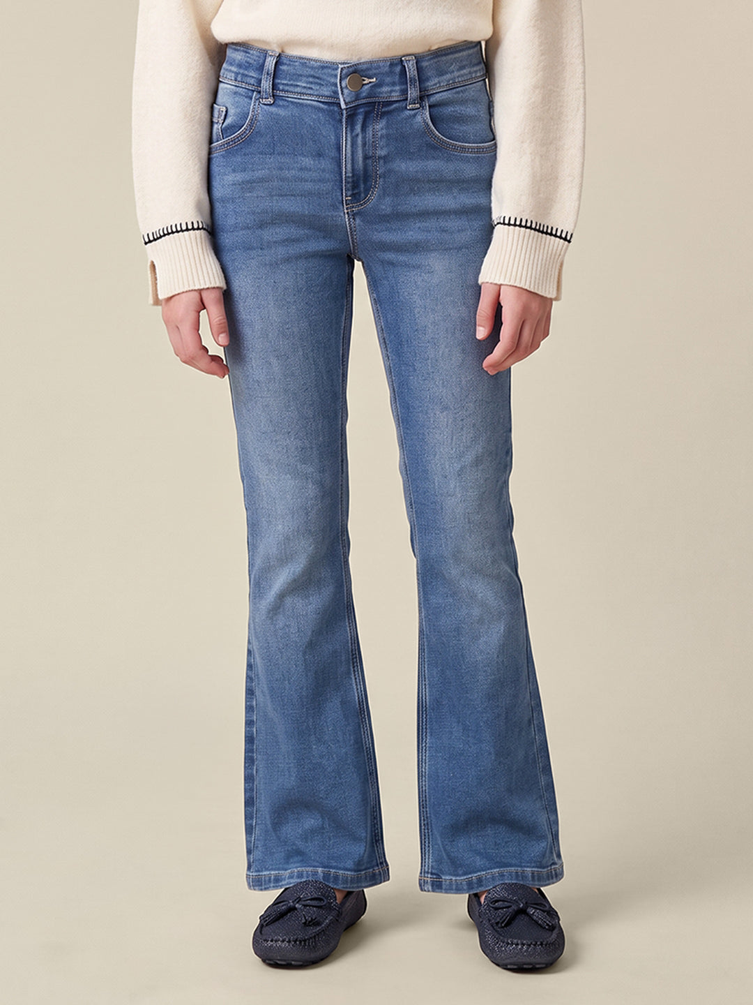 GIRLS Blue Flared Jeans