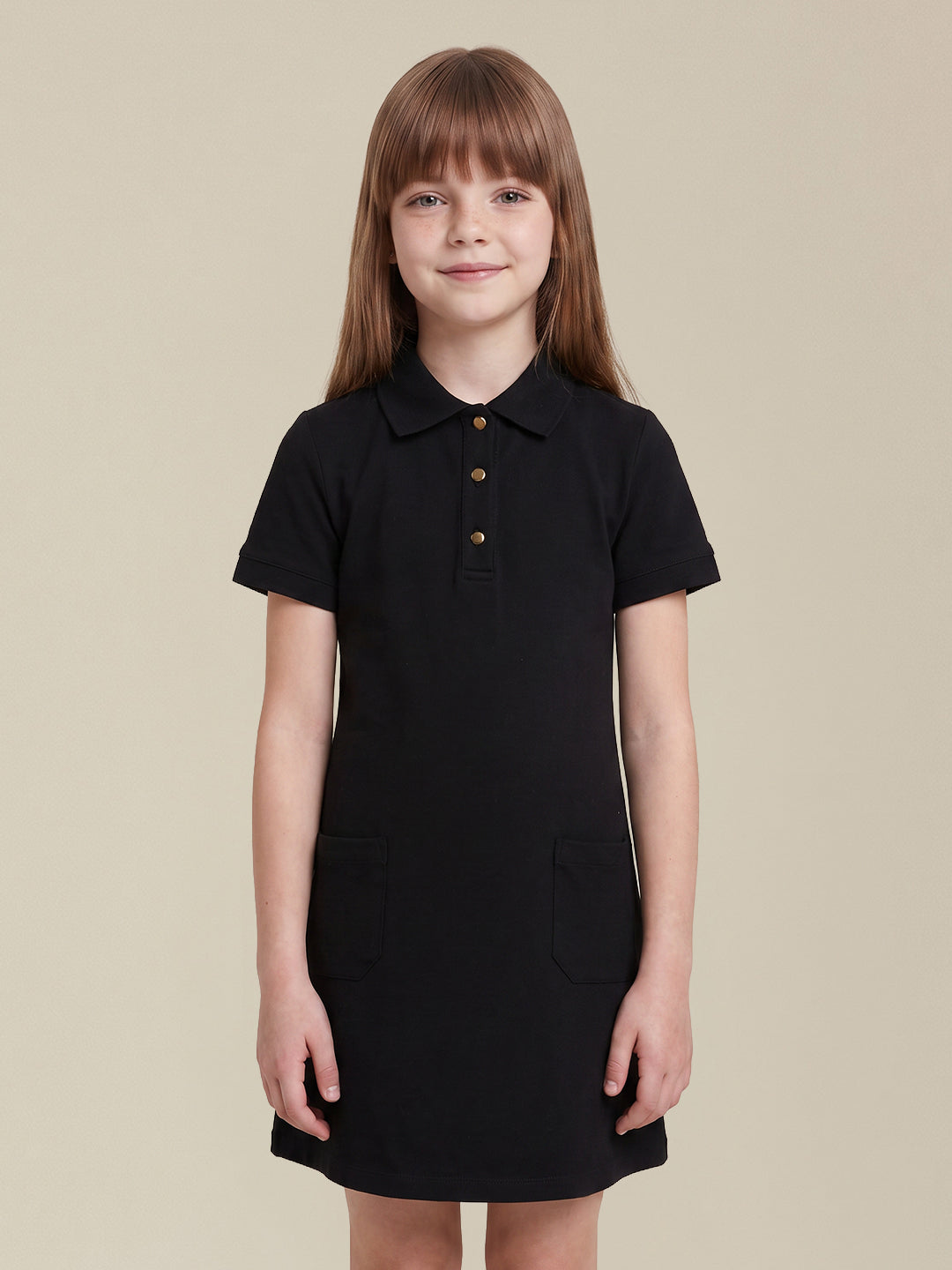 GIRLS Black Shirt Dress