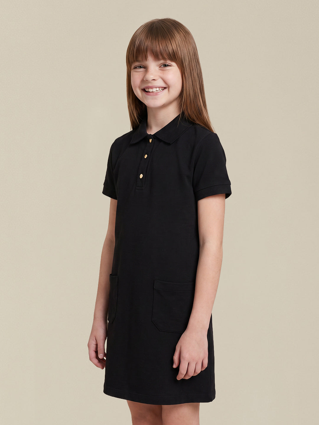 GIRLS Black Shirt Dress