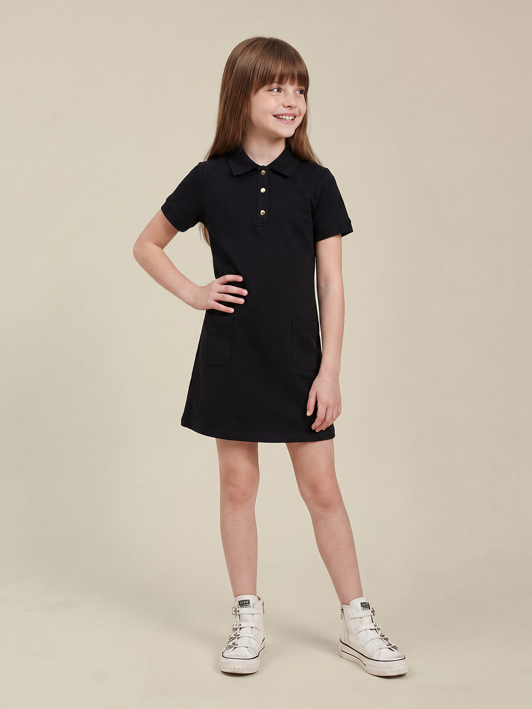 GIRLS Black Shirt Dress