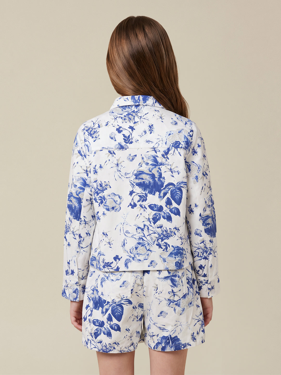 GIRLS White Floral Print Shirt