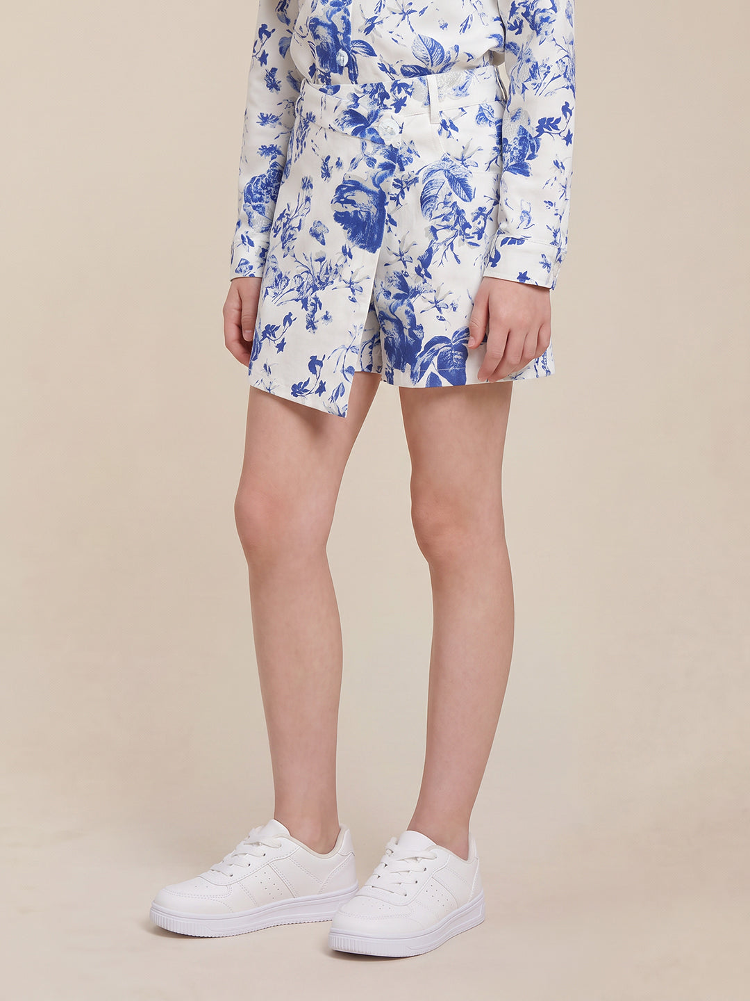 GIRLS White Floral Shorts