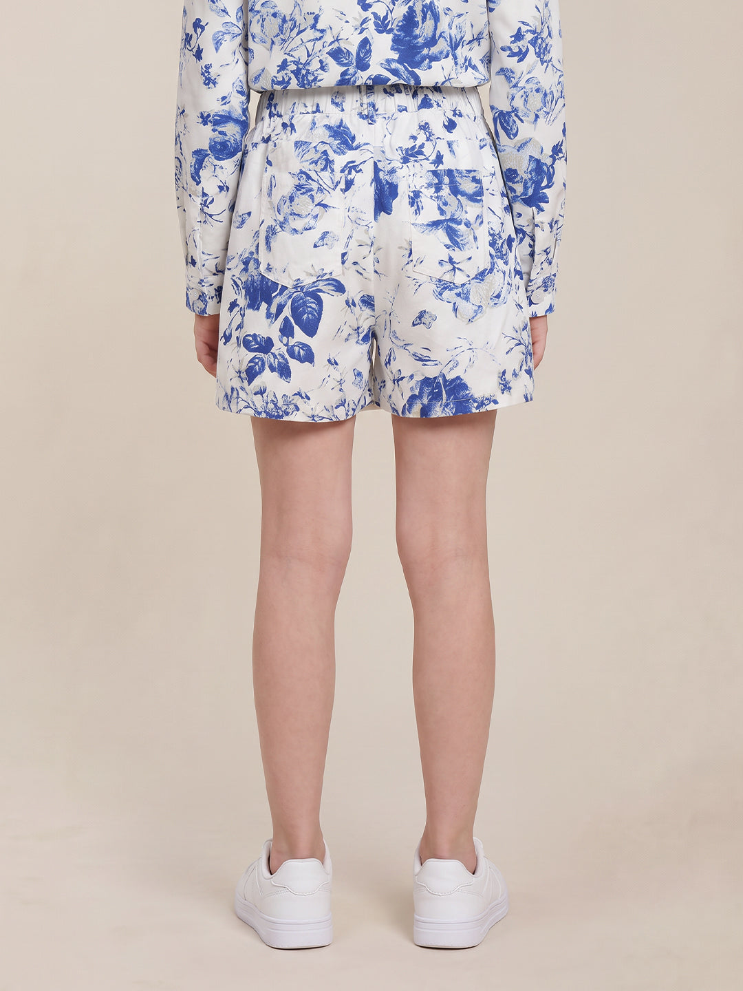 GIRLS White Floral Shorts