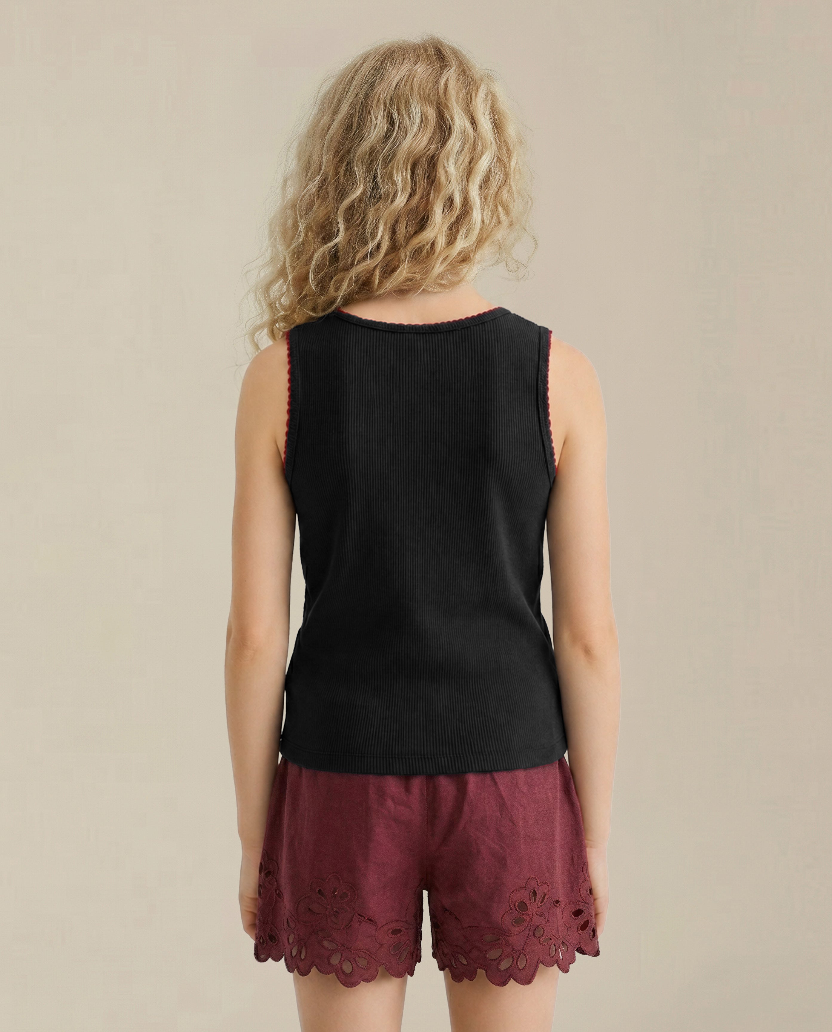 GIRLS Black Knitted Top