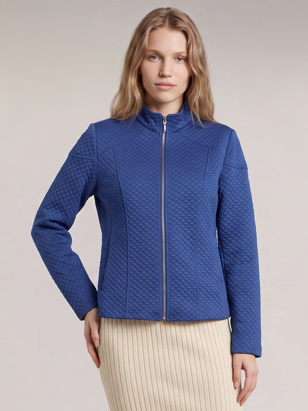 Quilted Zip-Up Jacket