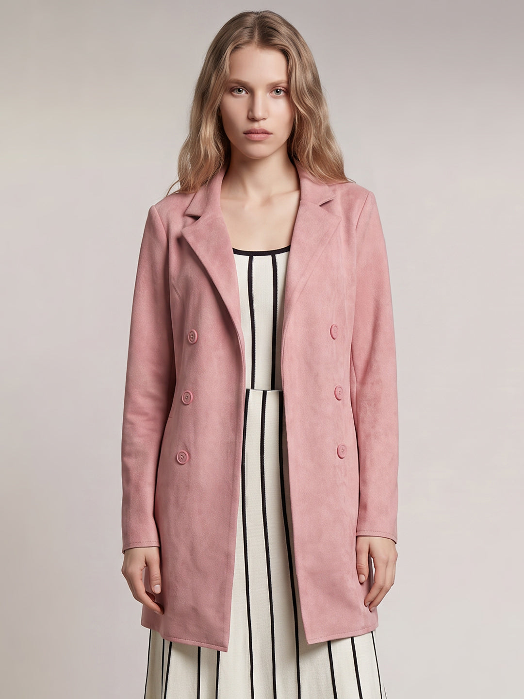 Pink Suede Jacket