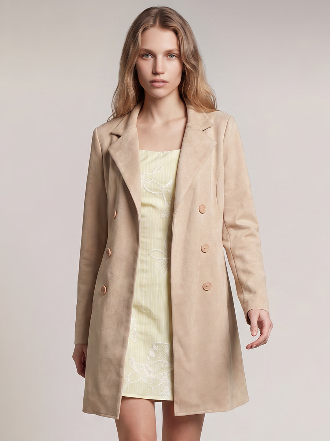 Beige Suede Jacket