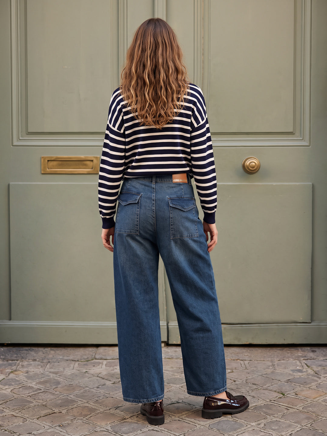 Blye High Rise Barrel Fit Jeans