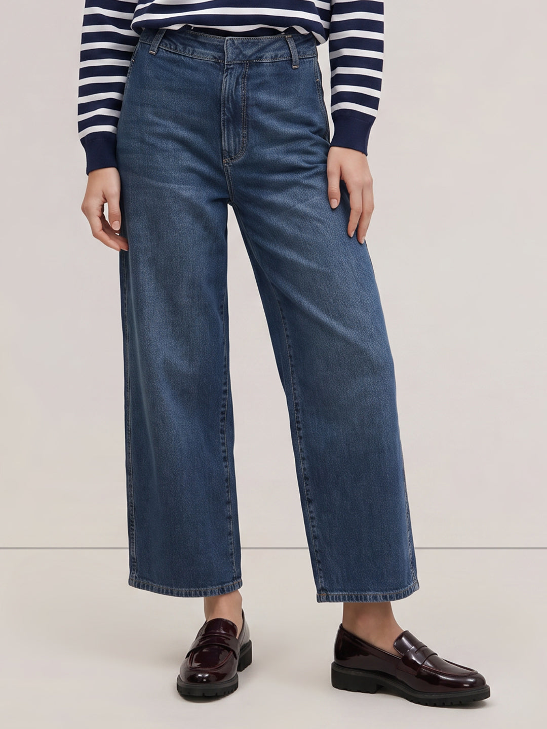 Blye High Rise Barrel Fit Jeans